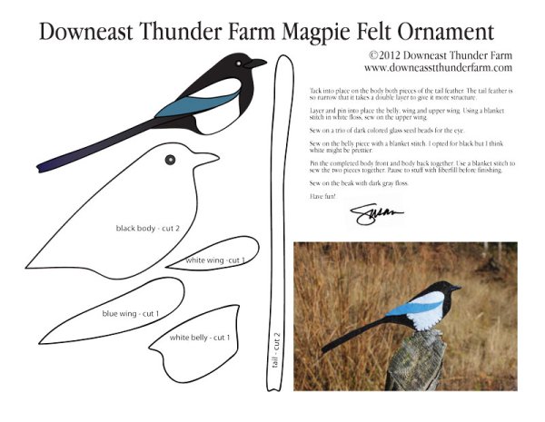 Выкройка птицы