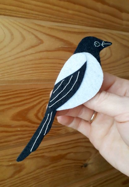 Сорока из фетра