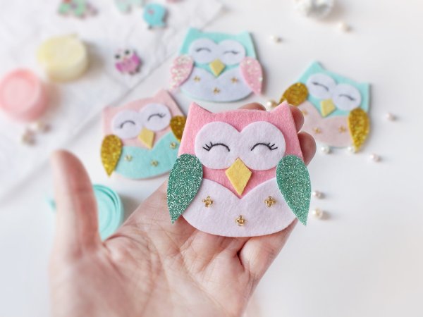 Совушка из фетра