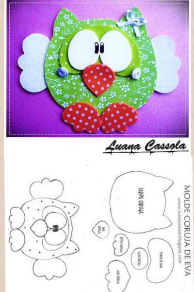 Аппликация из Фома для детей