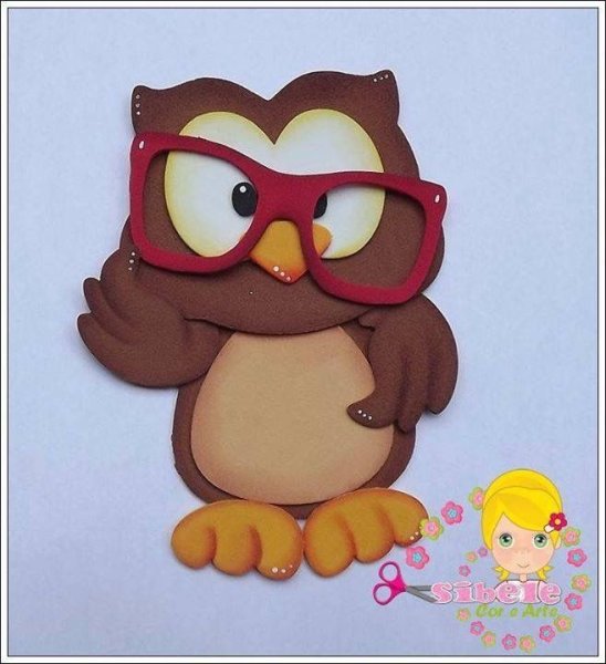 Сова из фоамирана аппликация