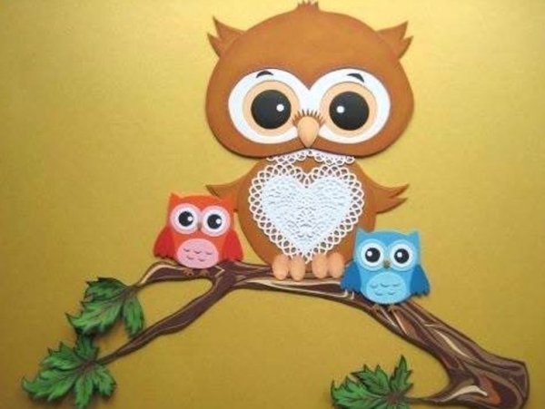 Аппликация Совушка