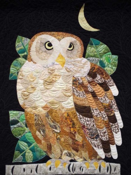 Панно из ткани Совы