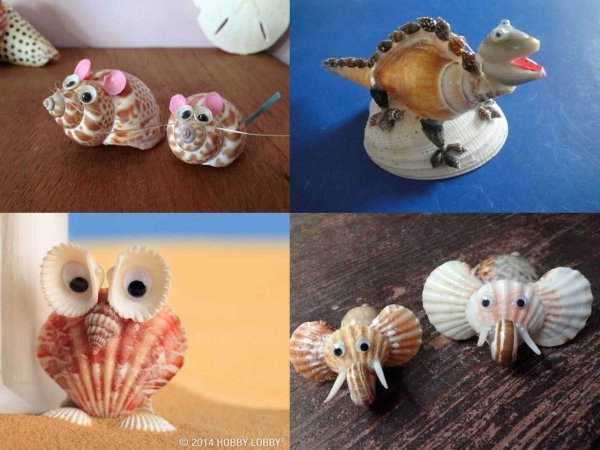 Поделки с ракушками своими руками