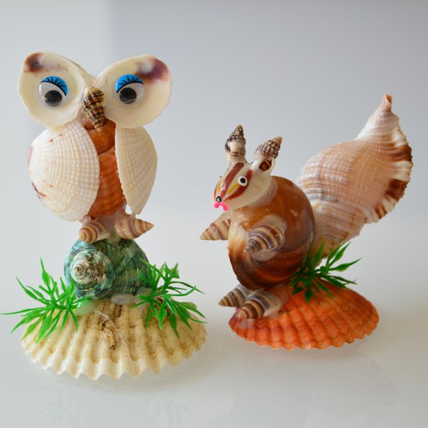 Фигурки из ракушек