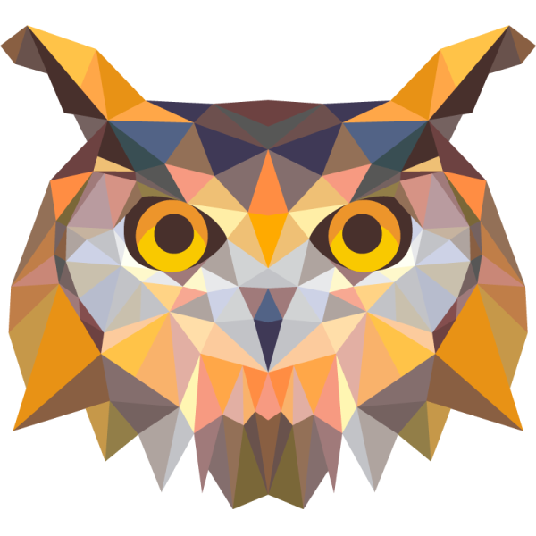 Сова геометрический рисунок