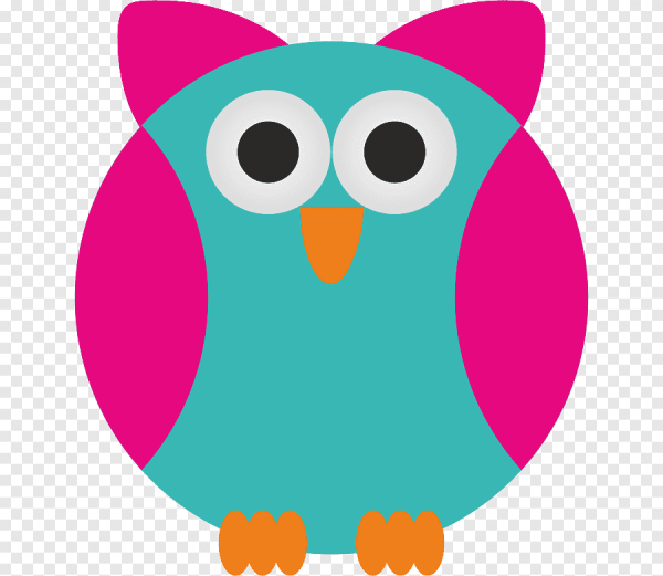 Сова из геометрических фигур аппликация