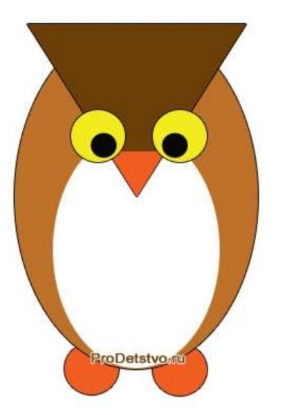 Сова изгеомитрических фигур