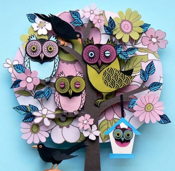 Бумажные картины Хелен Масселвайт