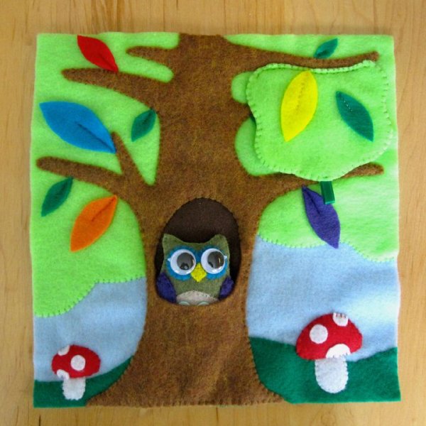 Книжка из фетра дупло