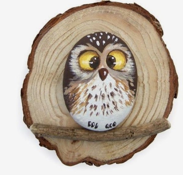 Сова на спиле дерева