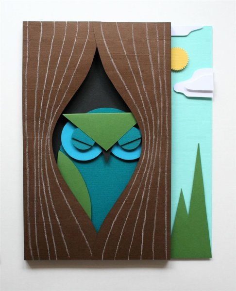 Сова из бумаги