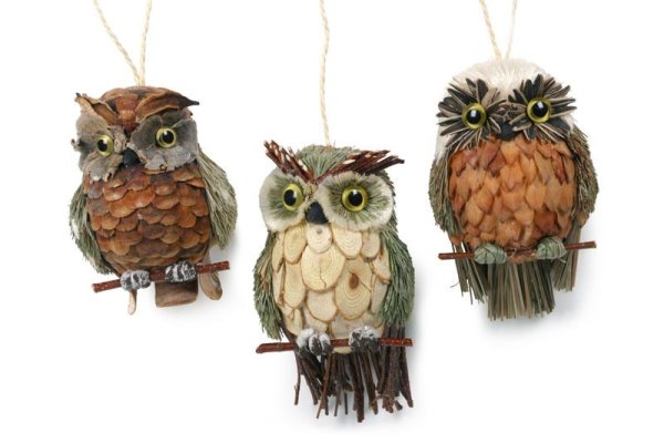 Поделка Совенок из природных материалов