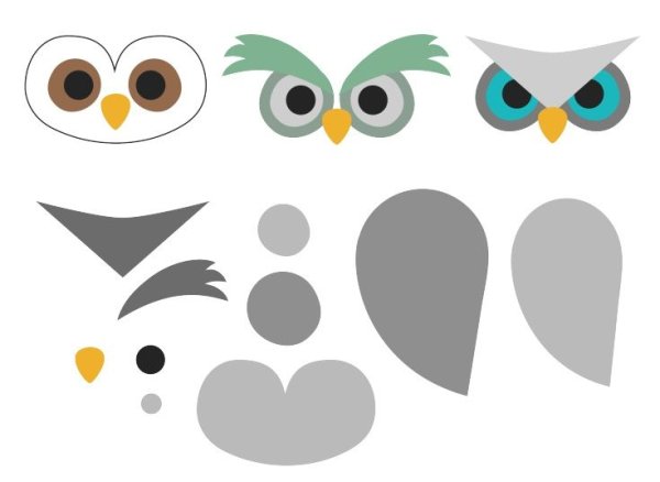 Аппликация Совенок