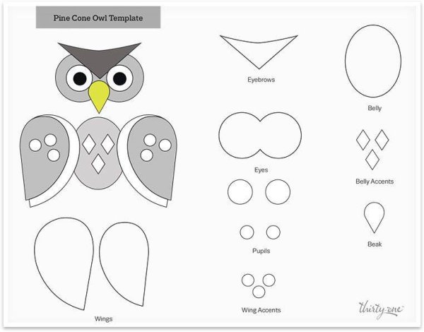 Аппликация Сова