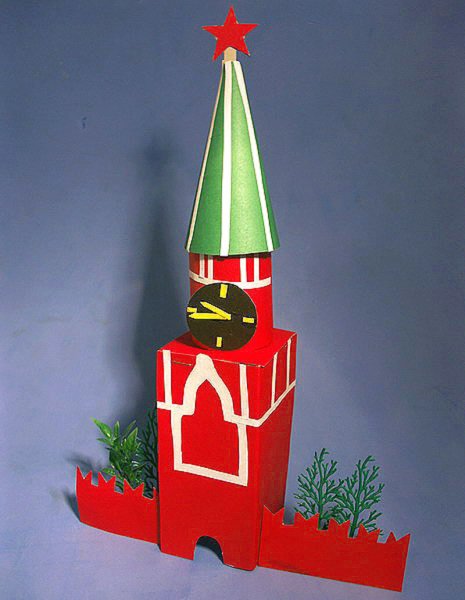 Спасская башня Кремля развертка