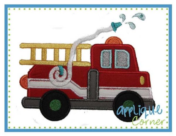 Пожарная машина из фетра аппликация
