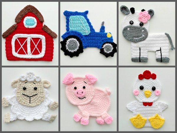 Вязаные аппликации