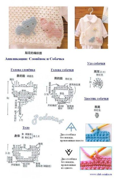 Вязание крючком аппликации