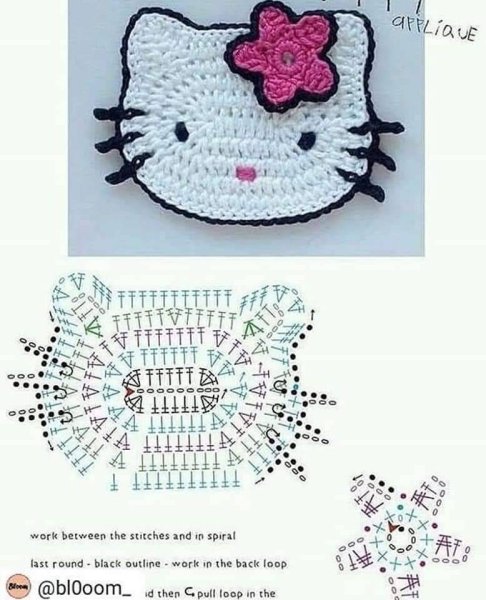 Вязаная сумочка Хелло Китти схема