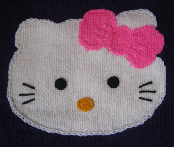 Аппликация на вязаных вещах