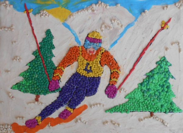 Аппликация на тему спорт