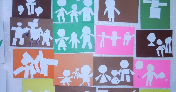 Аппликация на тему семья в средней группе