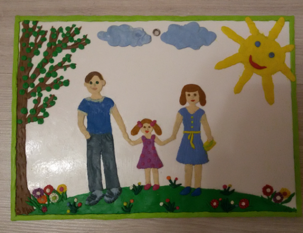 Рисование на тему семья