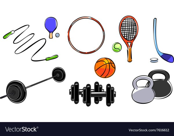 Спортивный инвентарь для вырезания