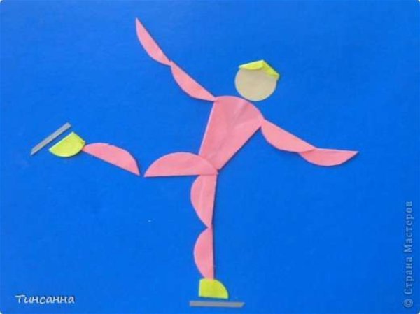 Аппликация на тему спорт в подготовительной группе