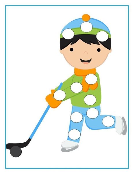 Пластилиновые заплатки на тему зима