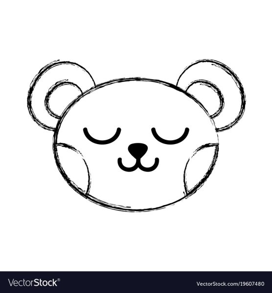 Голова мишки спящего