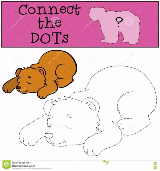 Аппликация спящий медведь