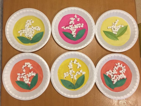 Аппликация на тему весенние мотивы