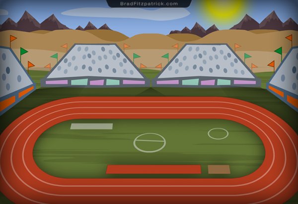 Фон для аппликации стадион