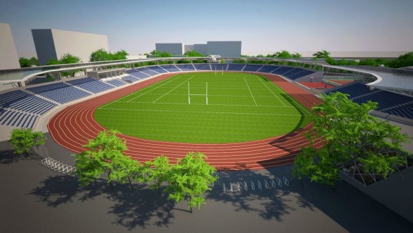 Дети на стадионе