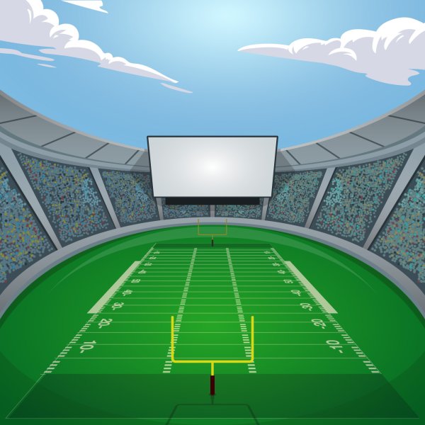 Нарисовать стадион