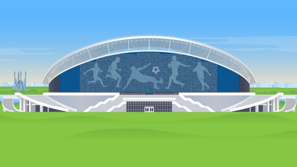 Стадион Казань-Арена рисунок