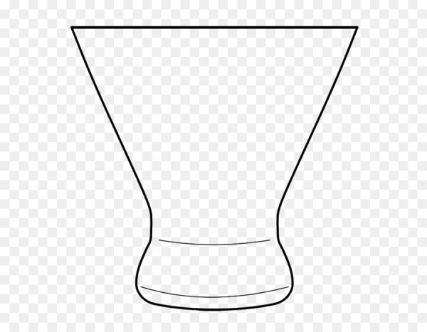 Трафарет коктейльного стаканчика