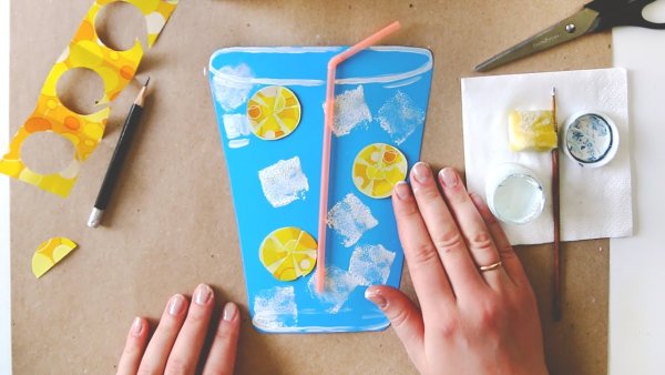 Коктейль поделка для детей