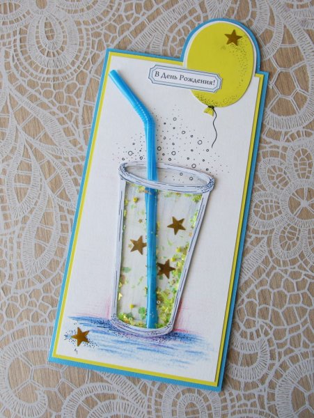 Поделка стакан с лимонадом