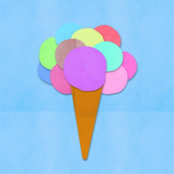 Аппликация для детей мороженое