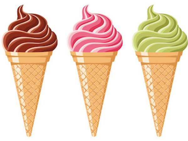 Мороженое мультяшное
