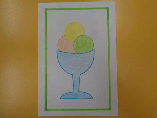 Большой бокальчики аппликация старшая группа