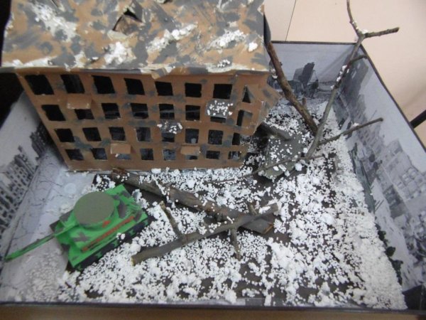 Дом Павлова Сталинградская битва поделка