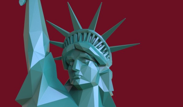 Паперкрафт статуя свободы