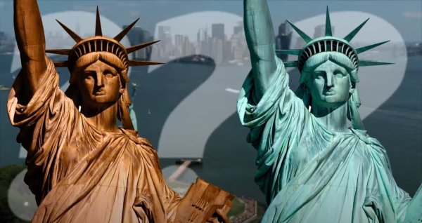 Статуя свободы неокисленная