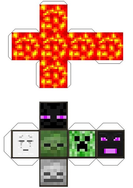 Блоки из МАЙНКРАФТА склеивать