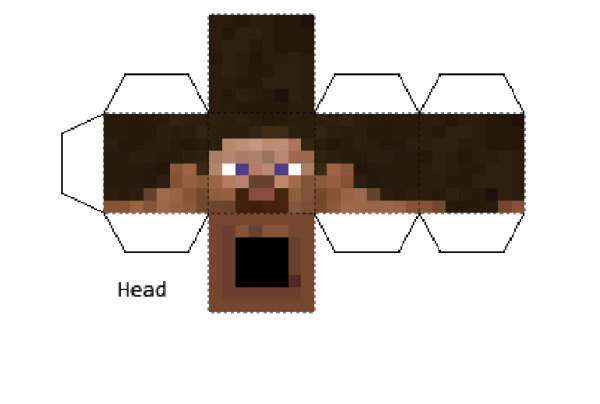 Стив майнкрафт развертка