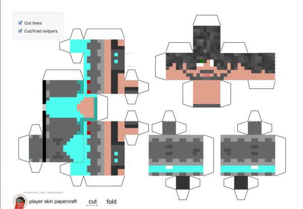 Фигурки из МАЙНКРАФТА из бумаги